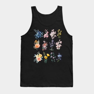 Colourful Flowers Tank Top